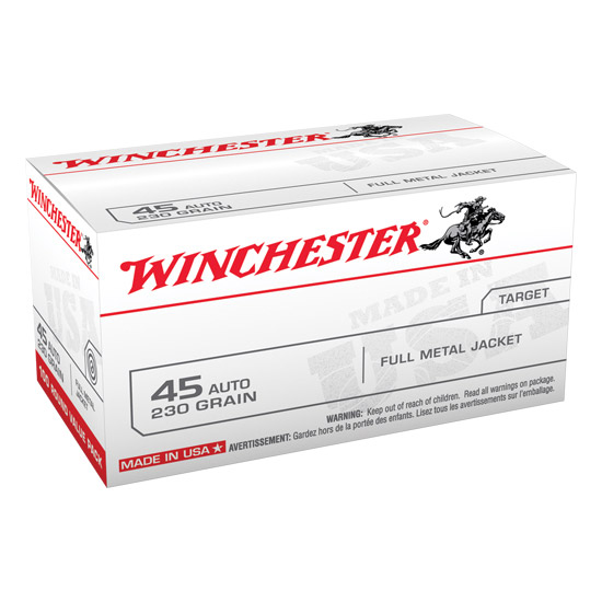 WIN USA 45ACP 230GR FMJ VALUE PACK 100/5 - Ammunition